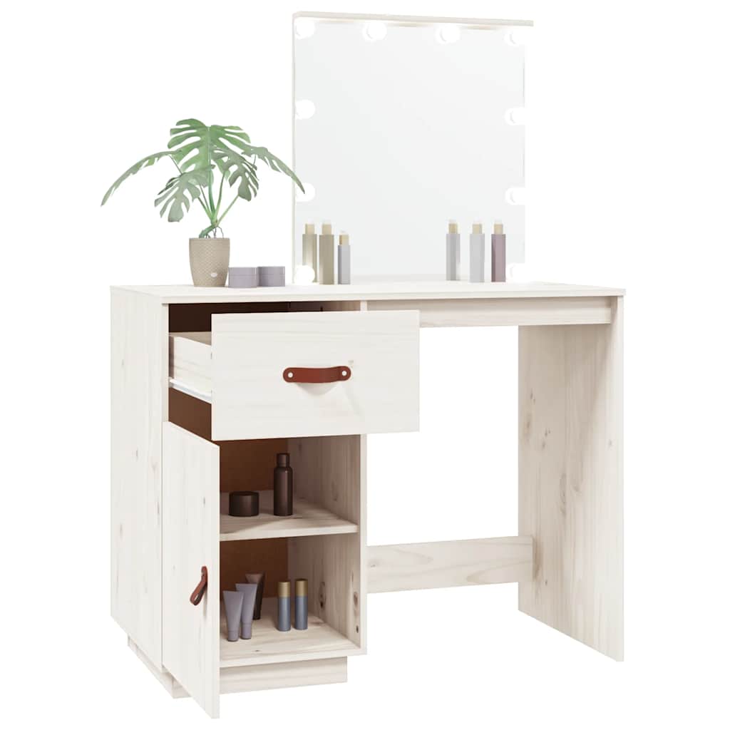 Valk. pukeutumispöytä led-valoilla Irimea 95x50x133,5cm (mänty)
