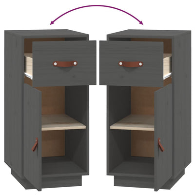 Harmaa senkki Daroczi 34x40x75cm (mänty)