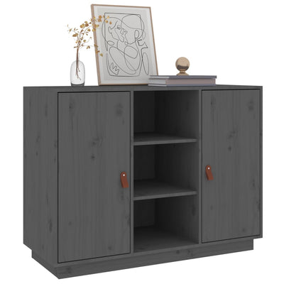 Senkki harmaa 100x40x75 cm täysi mänty