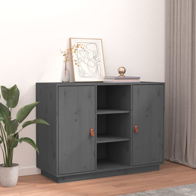 Senkki harmaa 100x40x75 cm täysi mänty
