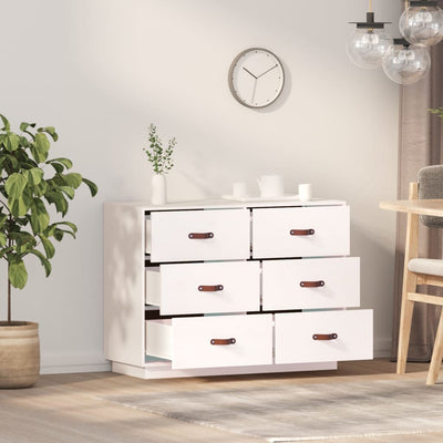 Senkki valkoinen 100x40x75 cm täysi mänty