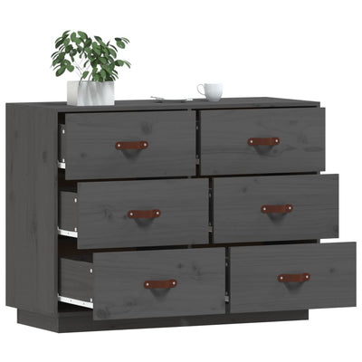 Senkki harmaa 100x40x75 cm täysi mänty