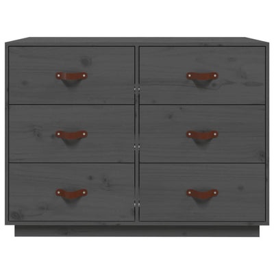Senkki harmaa 100x40x75 cm täysi mänty