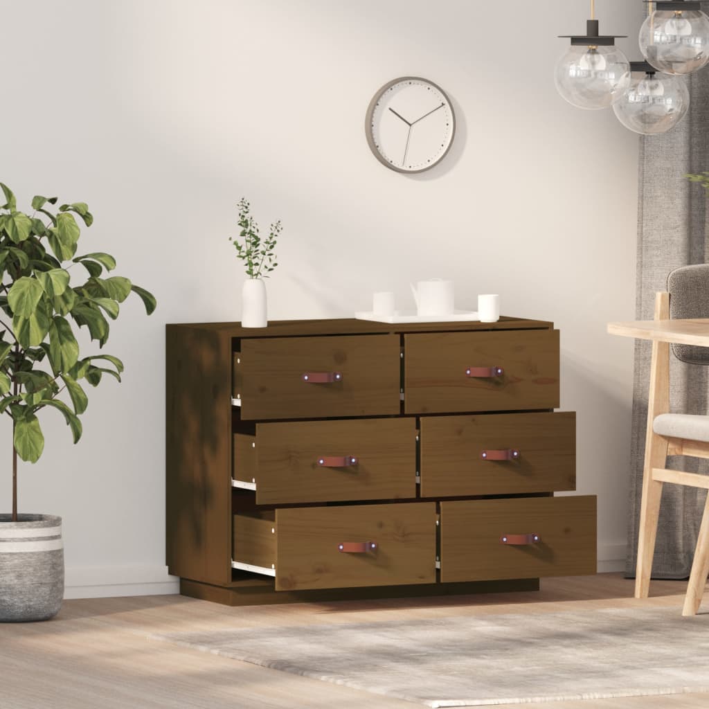 Hunajanruskea senkki Eudoxie 100x40x75cm (mänty)