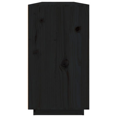 Senkki musta 100x40x75 cm täysi mänty