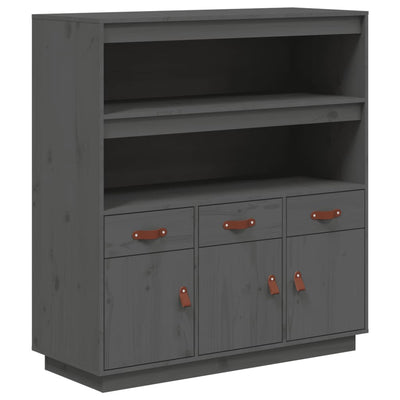 Kaappi harmaa 100x40x108,5 cm täysi mänty