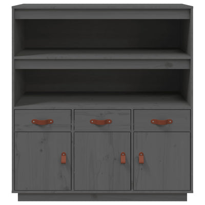 Kaappi harmaa 100x40x108,5 cm täysi mänty