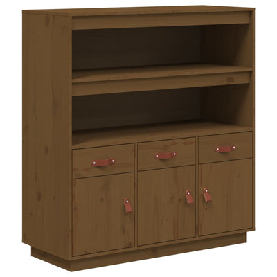 Kaappi hunajanruskea 100x40x108,5 cm täysi mänty