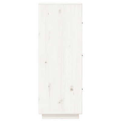 Kaappi valkoinen 34x40x108,5 cm täysi mänty