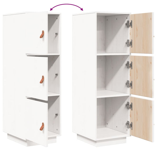 Valkoinen kaappi Darica 34x40x108,5cm (mänty)