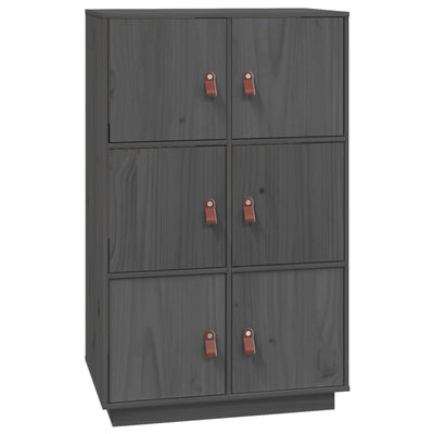 Kaappi harmaa 67x40x108,5 cm täysi mänty