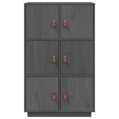 Kaappi harmaa 67x40x108,5 cm täysi mänty