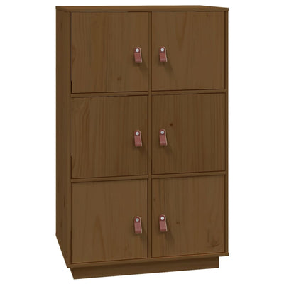 Kaappi hunajanruskea 67x40x108,5 cm täysi mänty