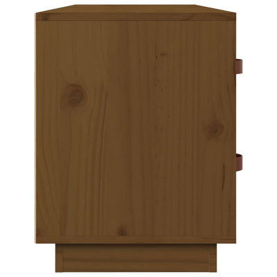 Kenkäkaappi hunajanruskea 100x34x45 cm täysi mänty