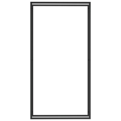 Mattamusta polttopuuteline Sterling 110x28x214cm (teräs)