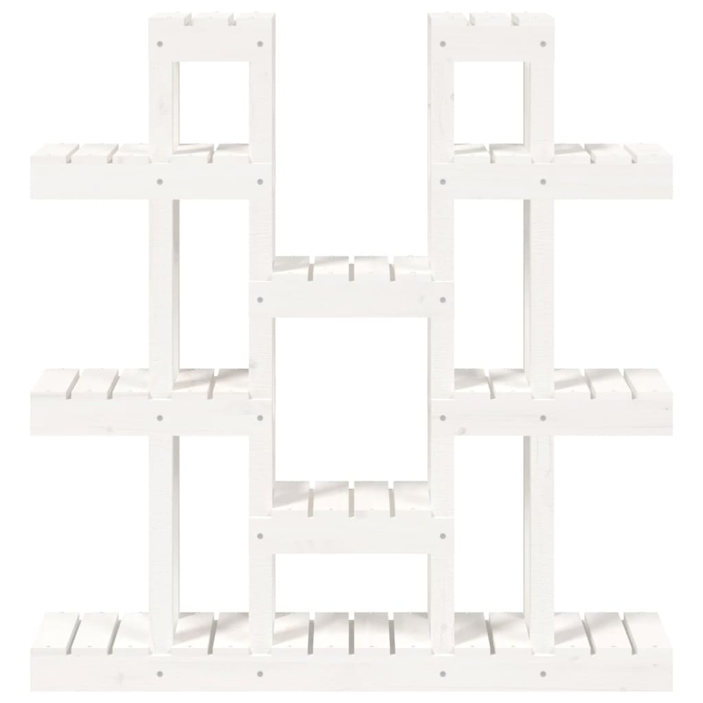 Valkoinen kasviteline Bei 104,5x25x109,5cm (mänty)