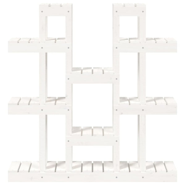 Valkoinen kasviteline Bei 104,5x25x109,5cm (mänty)