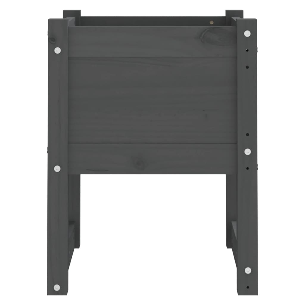 Harmaa kukkalaatikot Kylee 40x40x52,5cm (2 kpl mänty)