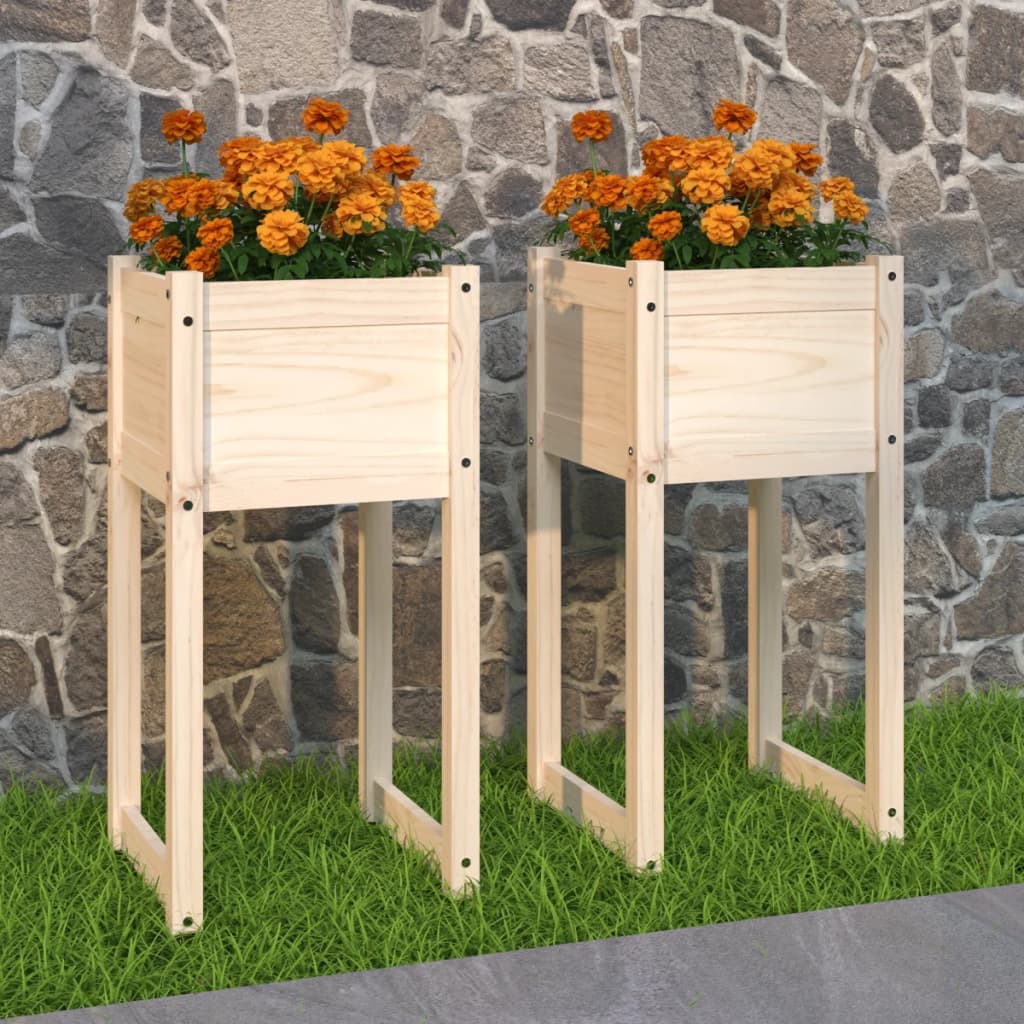 Kukkalaatikot Kylee 40x40x81cm (2 kpl mänty)