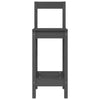 Baarituolit 2 kpl harmaa 40x41,5x112 cm täysi mänty
