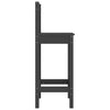 Baarituolit 2 kpl harmaa 40x41,5x112 cm täysi mänty
