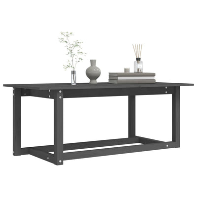 Sohvapöytä harmaa 110x55x45 cm täysi mänty