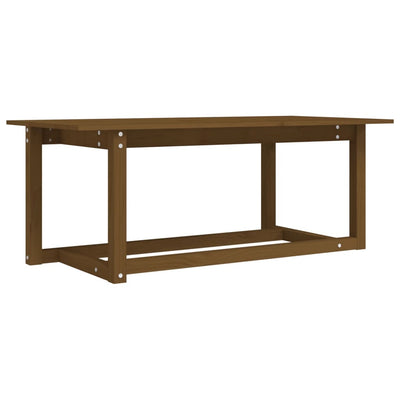 Sohvapöytä hunajanruskea 110x55x45 cm täysi mänty