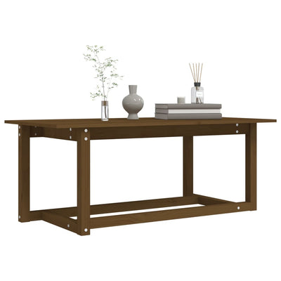 Sohvapöytä hunajanruskea 110x55x45 cm täysi mänty