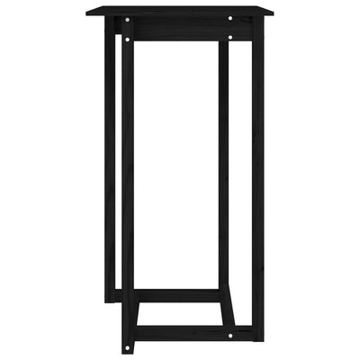 Baaripöytä musta 60x60x110 cm täysi mänty