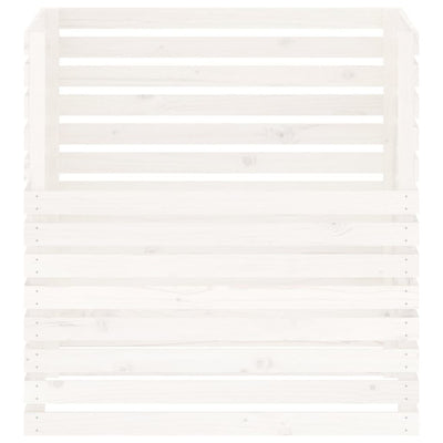 Komposti valkoinen 100x100x102 cm täysi mänty