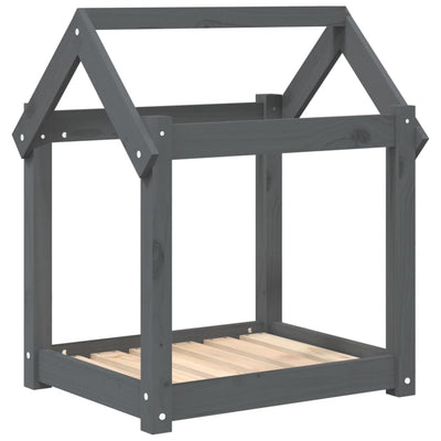 Koiransänky harmaa 61x50x70 cm täysi mänty