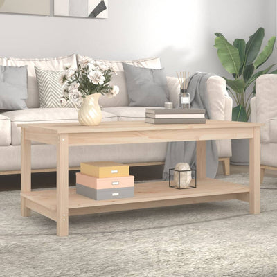 Sohvapöytä 110x55x45 cm täysi mänty