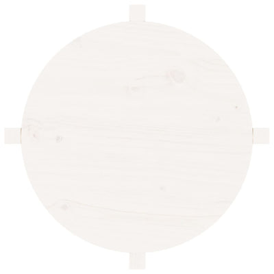 Valkoinen sohvapöytä Frasinet Ø 62,5x45cm (mänty)