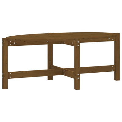 Sohvapöytä hunajanruskea 118x63x45 cm täysi mänty