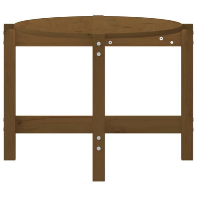 Sohvapöytä hunajanruskea 118x63x45 cm täysi mänty