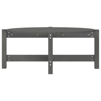 Sohvapöytä harmaa 87x48x35 cm täysi mänty