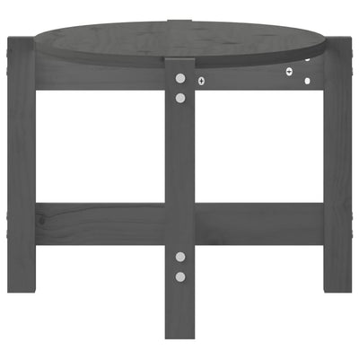 Sohvapöytä harmaa 87x48x35 cm täysi mänty