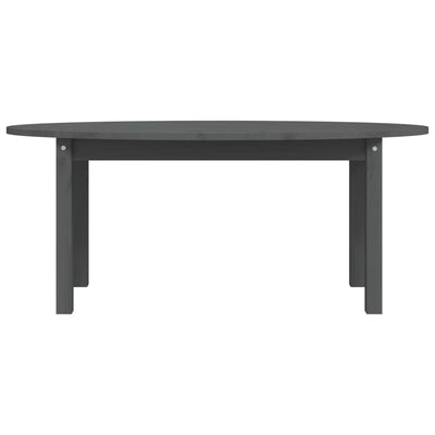 Sohvapöytä harmaa 110x55x45 cm täysi mänty