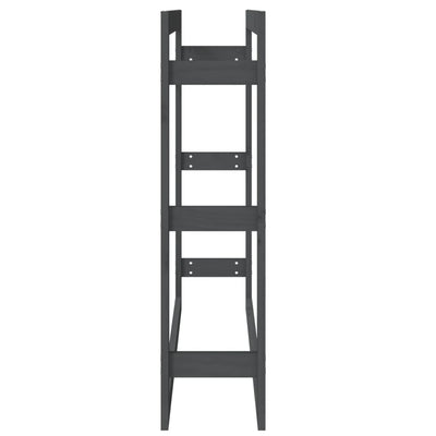 Harmaa polttopuuteline Mixaura 100x25x100cm (mänty)