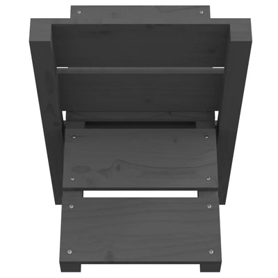 Harmaa klapiteline Hedi 47x39,5x48cm (mänty)