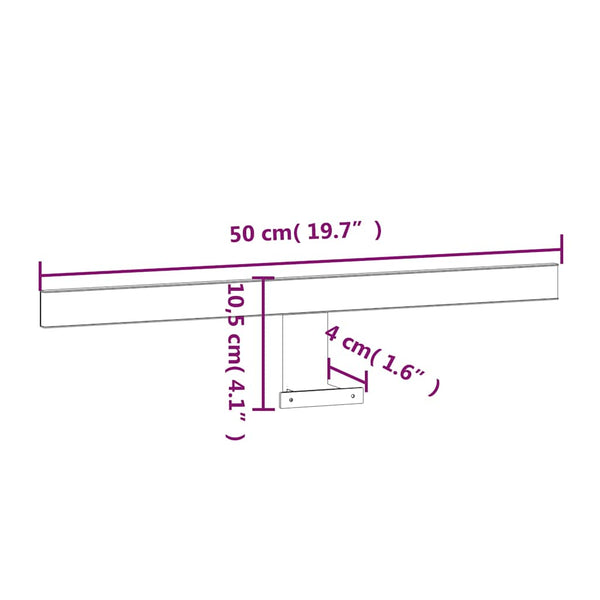 LED-peilivalo 7,5 W lämmin valkoinen 50 cm 3000 K
