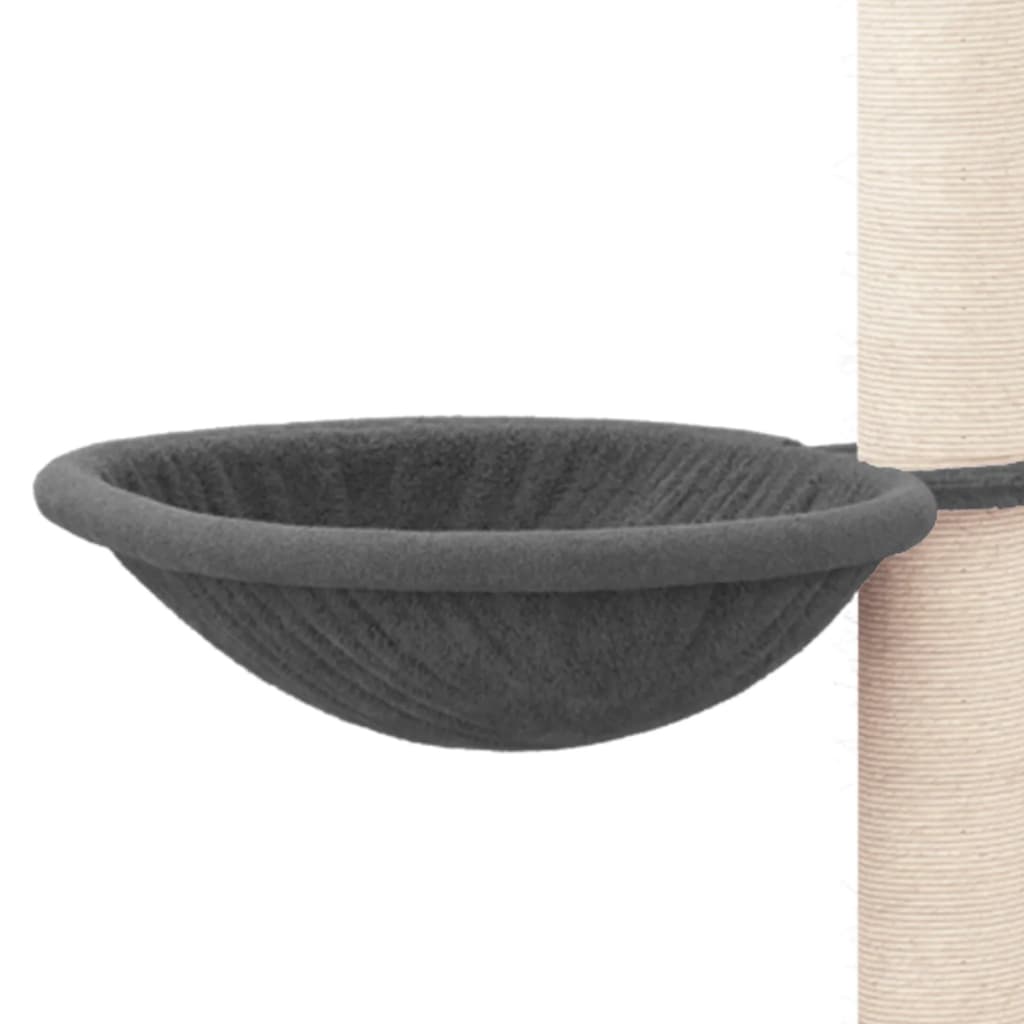 Collier 94,5cm harmaa kissan kiipeilypuu sisal-raapimispylväillä