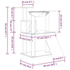 Kissan kiipeilypuu sisal- raapimispylväillä tummanharmaa 83 cm