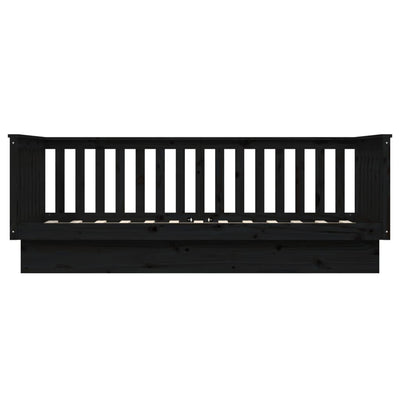 Musta sohvasänky Paseta 100x200cm (mänty)