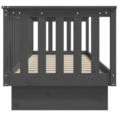 Harmaa sohvasänky Paseta 75x190cm (mänty)