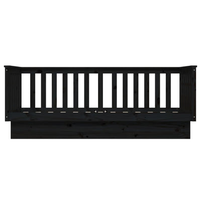 Musta sohvasänky Paseta 90x190cm (mänty)