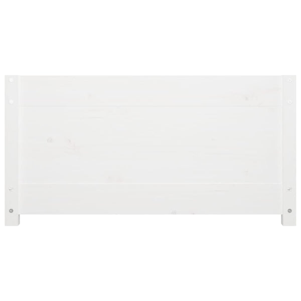 Valkoinen vuodesohva ilman patjaa 80x200 cm täysi mänty