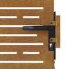 Puutarhaportti 85x125 cm Corten-teräs neliönmuotoinen