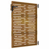 Puutarhaportti 85x150 cm Corten-teräs neliönmuotoinen