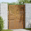 Puutarhaportti 100x150 cm Corten-teräs neliönmuotoinen
